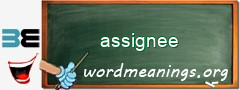 WordMeaning blackboard for assignee